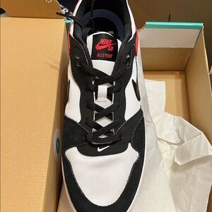 Nike SB Alleyoop Red, Black, and White Sneakers